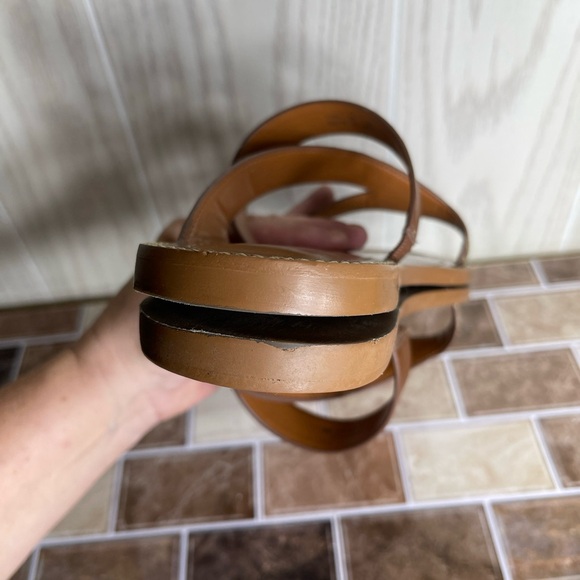 COACH Harlan Beige/Khaki Sandals Preowned Size 7 - Picture 7 of 16